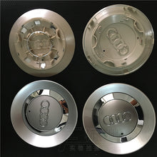 Load image into Gallery viewer, 4Pcs Audi Logo Wheel Center Caps 60mm 61mm 68mm 69mm 77mm 145mm 146mm 150mm 151mm
