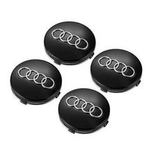 Load image into Gallery viewer, 4Pcs Audi Logo Wheel Center Caps 60mm 61mm 68mm 69mm 77mm 145mm 146mm 150mm 151mm
