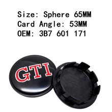 Load image into Gallery viewer, 65mm Volkswagen Rline Wheel Center Caps
