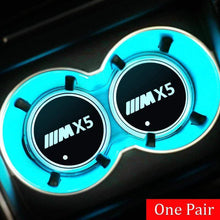 Load image into Gallery viewer, 2pcs BMW M Logo Led Cup Holder Mat Pad
