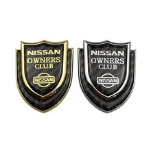 Load image into Gallery viewer, Nissan Logo Owners Club Shield Emblem Sticker
