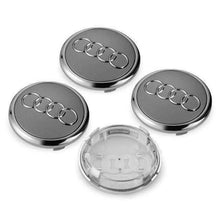 Load image into Gallery viewer, 4Pcs Audi Logo Wheel Center Caps 60mm 61mm 68mm 69mm 77mm 145mm 146mm 150mm 151mm
