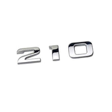 Load image into Gallery viewer, TURBO 210/220 Emblem Sticker for Honda - Turbo - Silver+Blue
