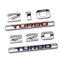Load image into Gallery viewer, TURBO 210/220 Emblem Sticker for Honda - Turbo - Silver+Blue
