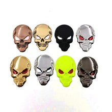 Load image into Gallery viewer, Skull Metal Emblem Sticker
